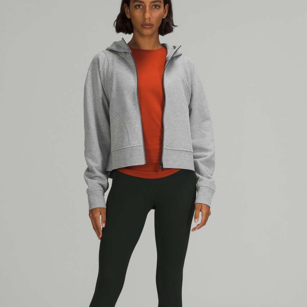Lululemon Cotton French Terry Zip Hoodie sz 8
